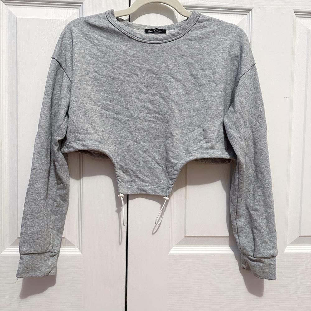 LIKE NEW Over Kleshas Unique Crop Sweatshirt